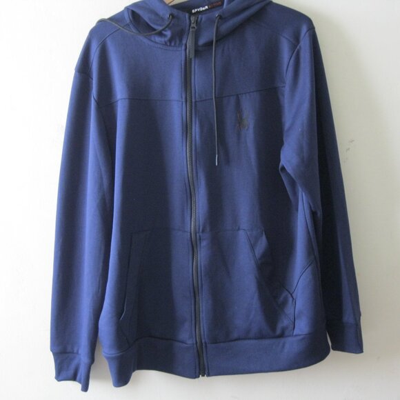 Spyder active  Men's Full Zip Hoodie, Navy blue, L (1039) - Picture 1 of 7
